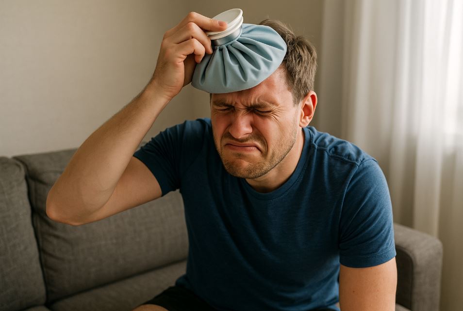 Dr. Jason Pirozzolo explaining ice vs. heat therapy for pain relief